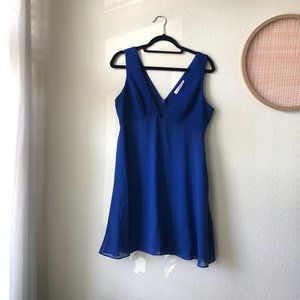 BCBGeneration Blue Electric V Cocktail Dress